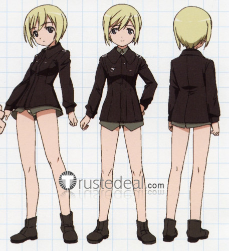 Strike Witches Erica Hartmann Cosplay Costume