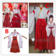Genshin Impact Kitsune Saiguu Inagi Hotomi Shrine Maiden White Red Kimono Cosplay Costume