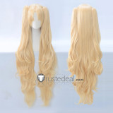 Fate Stay Night FGO Rin Tohsaka Ishtar Dark Brown Blonde Ponytails Cosplay Wigs