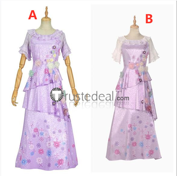 Encanto Film Isabela Madrigal Disney Dress Cosplay Costume