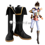 Black Clover Yuno Noelle Silva Zora Ideale Black Brown Cosplay Shoes Boots