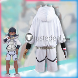 Pokemon Sword and Shield Gym Leader Raihan Blue Black White Cosplay Costume Embroidery Version