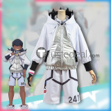 Pokemon Sword and Shield Gym Leader Raihan Blue Black White Cosplay Costumes