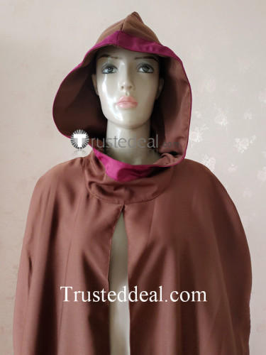 Spice and Wolf Holo Brown Cape Hood Cosplay Costume