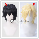 Banana Fish Ash Lynx Aslan Jade Callenreese Eiji Okumura Blonde Black Cosplay Wigs