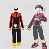 Pokemon RSE Ruby Brendan Red Black Cosplay Costume