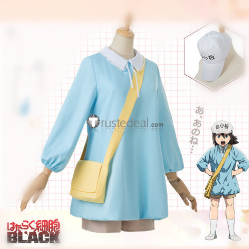 Cells at Work! Code Black Hataraku Saibou BLACK Platelets Blue Cosplay Costume