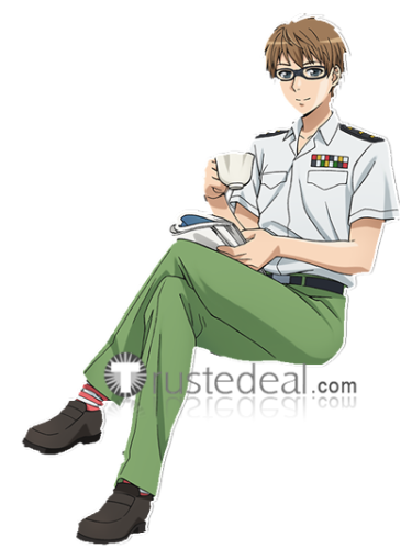 Hataraku Saibou Cells at Work Helper T Cell White Green Uniform Cosplay Costume