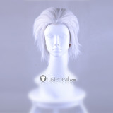 Pokemon Best Wishes Ingo Slicked Back Silver White Cosplay Wig