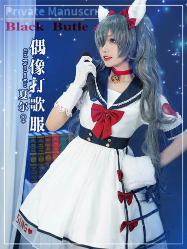 ChuShouMao Black Butler Ciel Phantomhive Idol Lolita Dress Girl Boy Cosplay Costumes