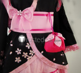 Vocaloid Miku Sakura Lolita Kimono Cosplay Costumes