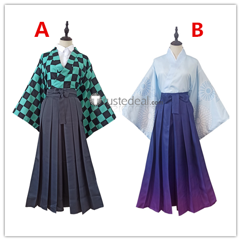 Kimetsu no Yaiba Demon Slayer Tanjiro Kamado Muichirou Tokitou Kimono Cosplay Costumes