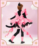 Miaowu Meow House Cardcaptor Sakura Kinomoto Sakura Pink Neko Outfit Cosplay Costume