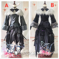 Final Fantasy XIV FF14 Y'shtola Rhul Black Mage Cosplay Costumes1