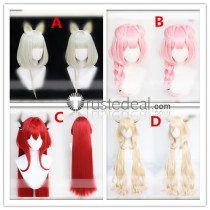 Arknights Surtr Candle Knight Viviana Goldenglow Kal'tsit Red Pink Blonde Cosplay Wigs