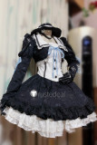 Neon Genesis Evangelion Rei Ayanami Gothic Lolita Dress Cosplay Costumes