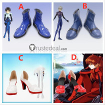 Neon Genesis Evangelion Ayanami Rei Asuka Langley Kaworu Nagisa Shinji Ikari Cosplay Boots Shoes