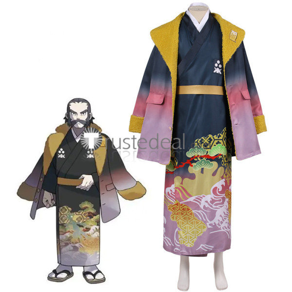 Pokemon Legends Arceus Boss Commander Kamado Kimono Cosplay Costume