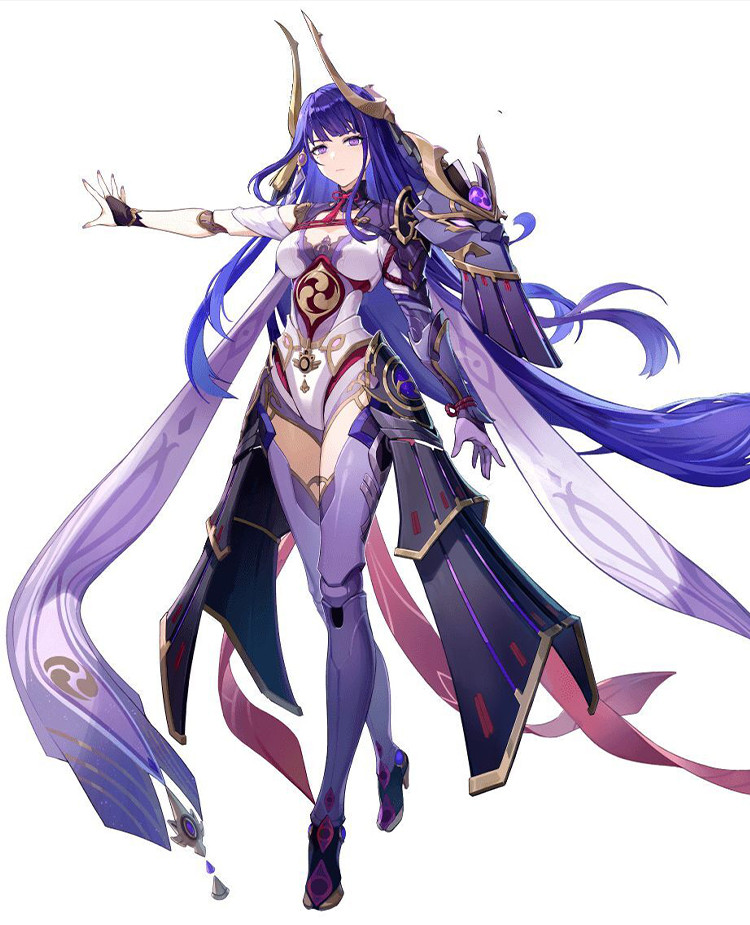 Genshin Impact Beelzebul Raiden Ei Shogun Boss Fight New Cosplay Costume