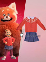 Turning Red Film Meilin Mei Lee Disney Kids Children Cosplay Costume