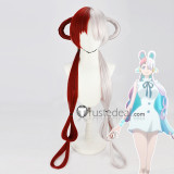 One Piece Film Ulti Uta Red Silver Pink Blue Cosplay Wigs
