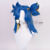 Valorant Fade Neon Gekko Yoru Blue Grey Cosplay Wig