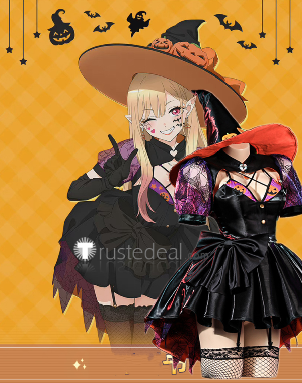 Sono Bisque Doll wa Koi wo Suru My Dress Up Darling Marin Kitagawa Halloween Witch Cosplay Costume 2