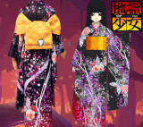 Hell Girl Yoi no Togi Ai Enma Kimono Cosplay Costume 5