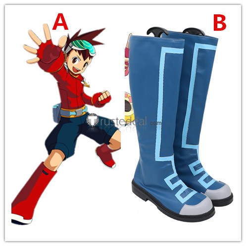 Mega Man Star Force Sonia Strumm Misora Hibiki Geo Stelar Cosplay Shoes Boots