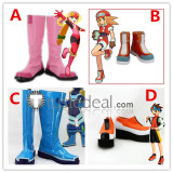 Mega Man Legends Rockman DASH Roll Caskett Lan Hikari Rockman EXE MegaMan EXE Roll EXE Cosplay Shoes Boots