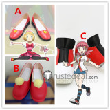 Pokemon XY Serena Whitney Akane Gym Leader Cosplay Red Shoes Boots