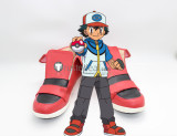 Pokemon Ash Ketchum Red Black Cosplay Shoes Boots