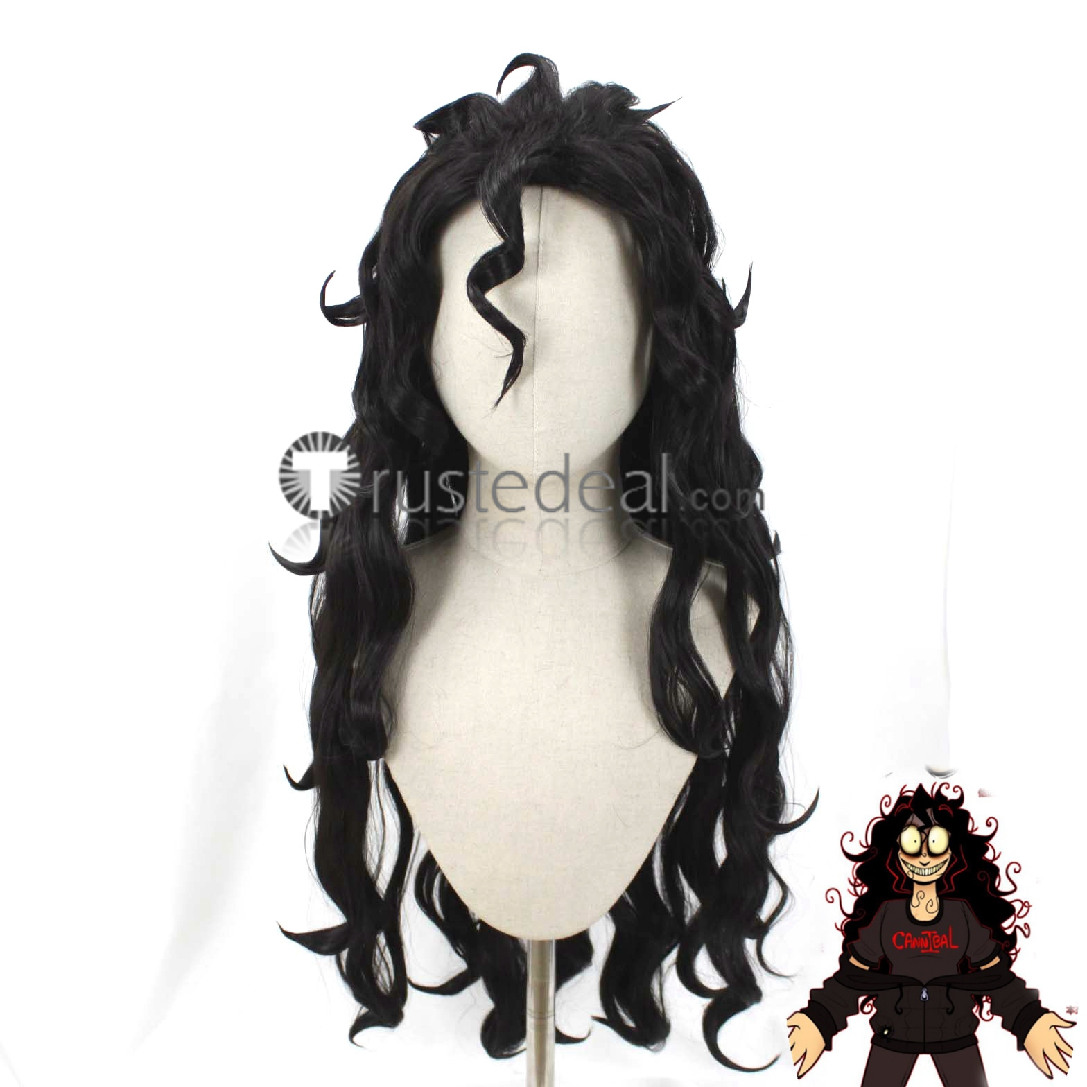 JOHN DOE Game John Doe Styled Black Cosplay Wig