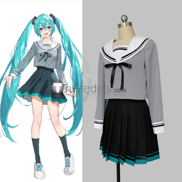 Vocaloid Hatsune Miku School Uniform Cosplay Costume