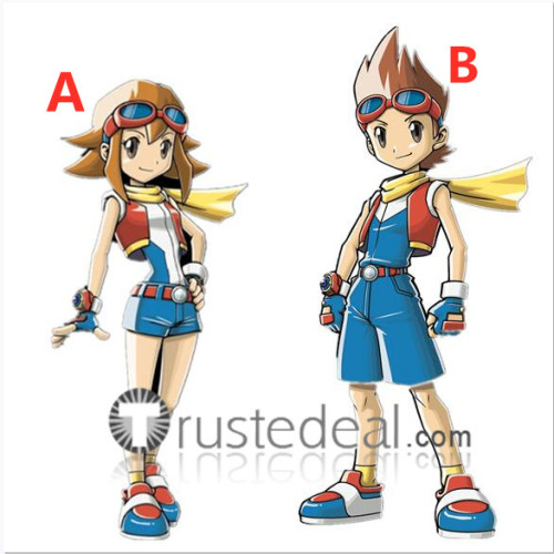 Pokemon Ranger Ben Natsuya Summer Oblivia Cosplay Costumes