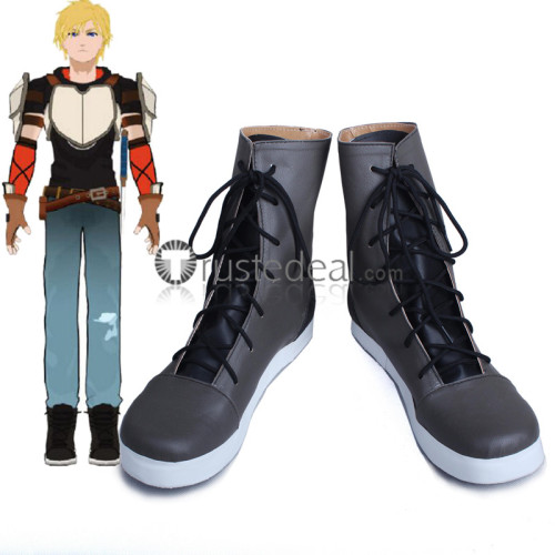 RWBY Jaune Arc Lie Ren Cosplay Boots Shoes