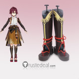 Genshin Impact Shikanoin Heizou Black Brown Cosplay Boots Shoes