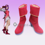 The King of Fighters KOF Athena Asamiya Red Cosplay Boots Shoes