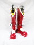 The King of Fighters KOF Athena Asamiya Red Cosplay Boots Shoes