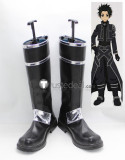 Sword Art Online SAO Kirito Black Cosplay Boots Shoes