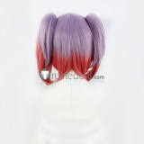 Super Danganronpa Another 2 Kanade Otonokoji Purple Red Ponytail Cosplay Wig