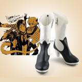 Black Butler Ciel Phantomhive Brown Black Halloween Cosplay Shoes Boots