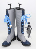 Black Butler Kuroshitsuji Book of Circus Ciel Phantomhive White Black Blue Cosplay Boots Shoes