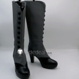 Black Butler Kuroshitsuji Ciel Phantomhive White Black Blue Cosplay Boots Shoes