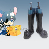 Black Butler Kuroshitsuji Ciel Phantomhive Black Cosplay Boots Shoes