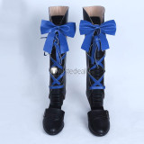 Black Butler Kuroshitsuji Book of Atlantic Ciel Phantomhive Black Blue Cosplay Boots Shoes