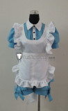 Black Butler Ciel In Wonderland Blue White Maid Cosplay Costume