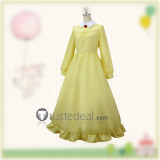 Howl's Moving Castle Sophie Hatter Blue Yellow Dress Cosplay Costumes