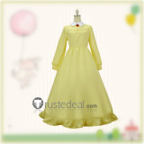 Howl's Moving Castle Sophie Hatter Blue Yellow Dress Cosplay Costumes