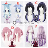 Vtuber Virtual YouTuber NIJISANJI EN Hyakumantenbara Salome Rosemi Lovelock Ponto Nei Elira Pendora Pink Blue Cosplay Wigs